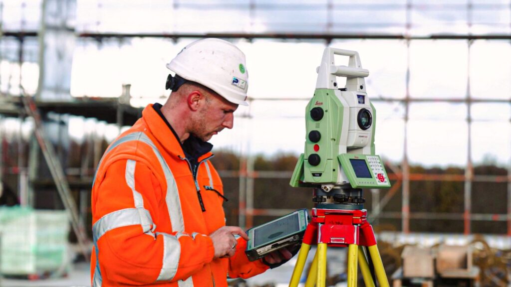 Uitzetwerk met total station | Coenradie